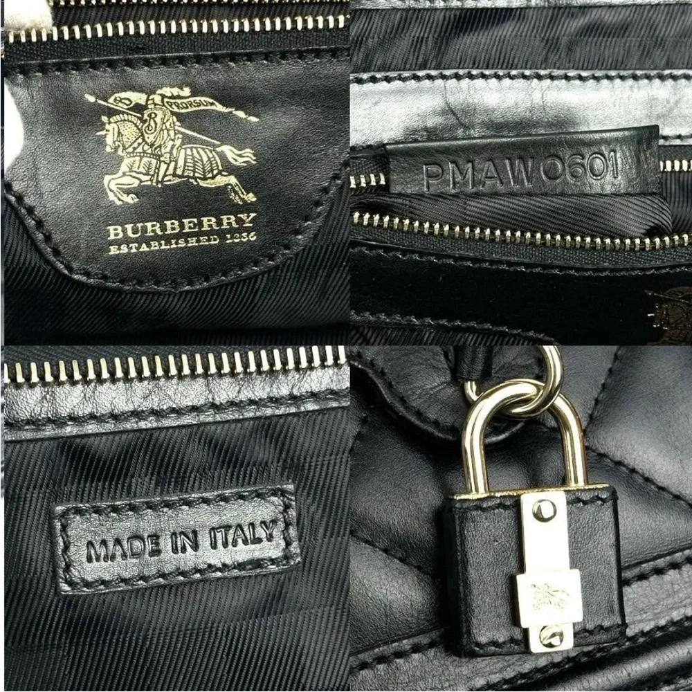 Burberry Black Quilted Satchel - Picture 9 of 11